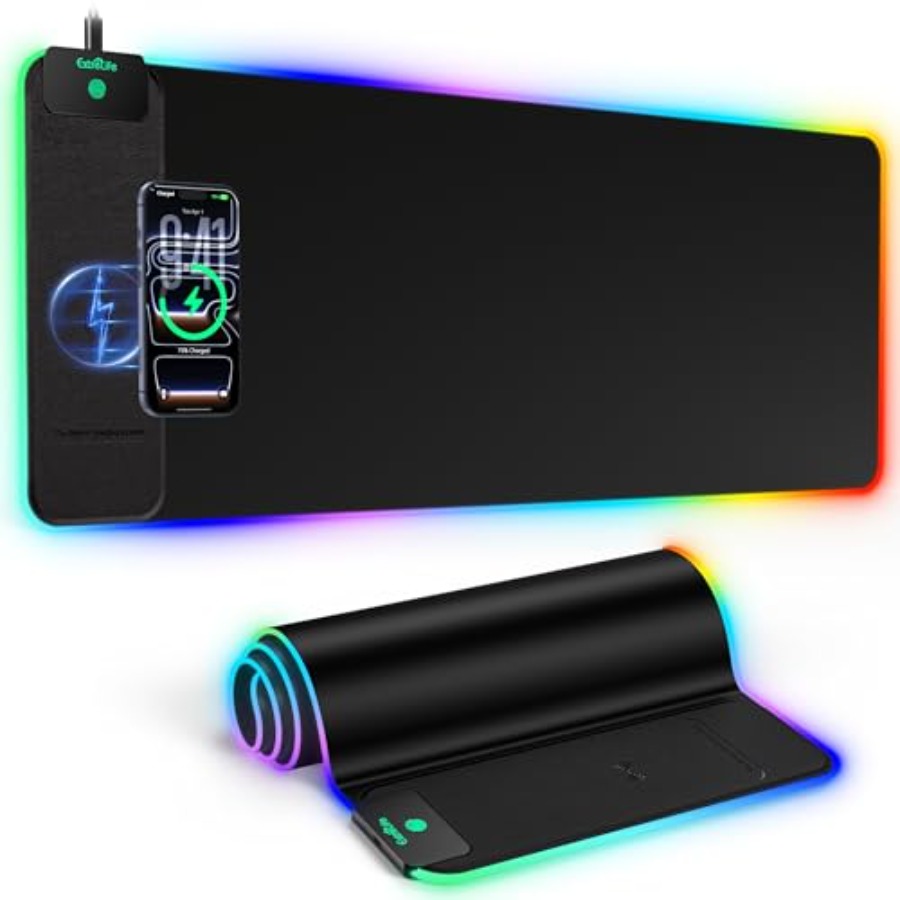 Gaming Keyboard Number Pad - Mouse Pad with 15W Wireless Charging,