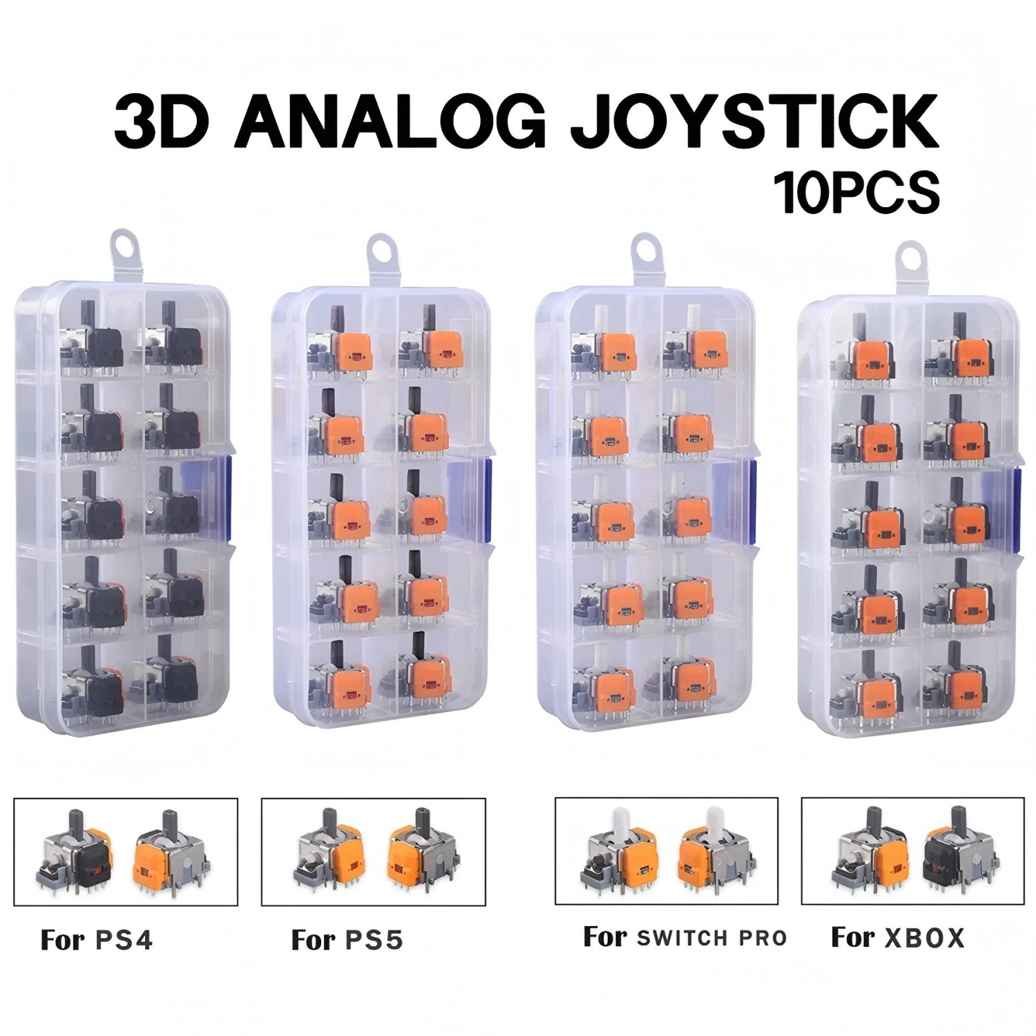 Gaming Keyboard Hall Effect - 10Pcs 3D Hall Effect Joystick Adjustable