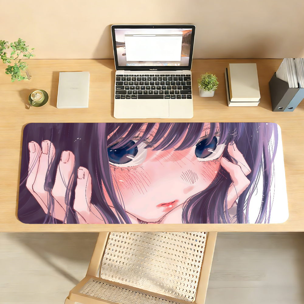 Keyboard Mouse Bundle Gaming - Anime Kaoruko Waguri Mouse Pad Non-slip