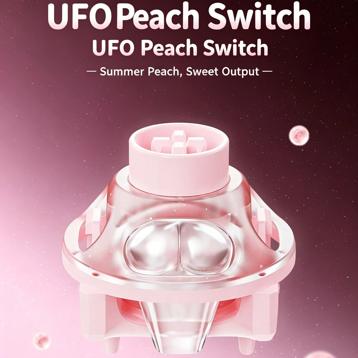 UFO Peach Pink Magnetic Switch - Gaming Keyboard Thocky recensie en prijs