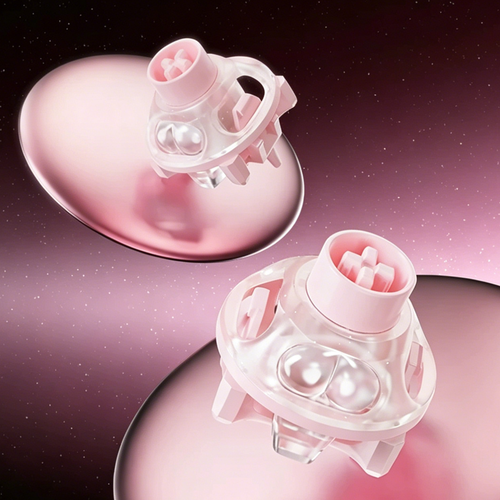 UFO Peach Pink Magnetic Switch - Gaming Keyboard Thocky recensie en prijs