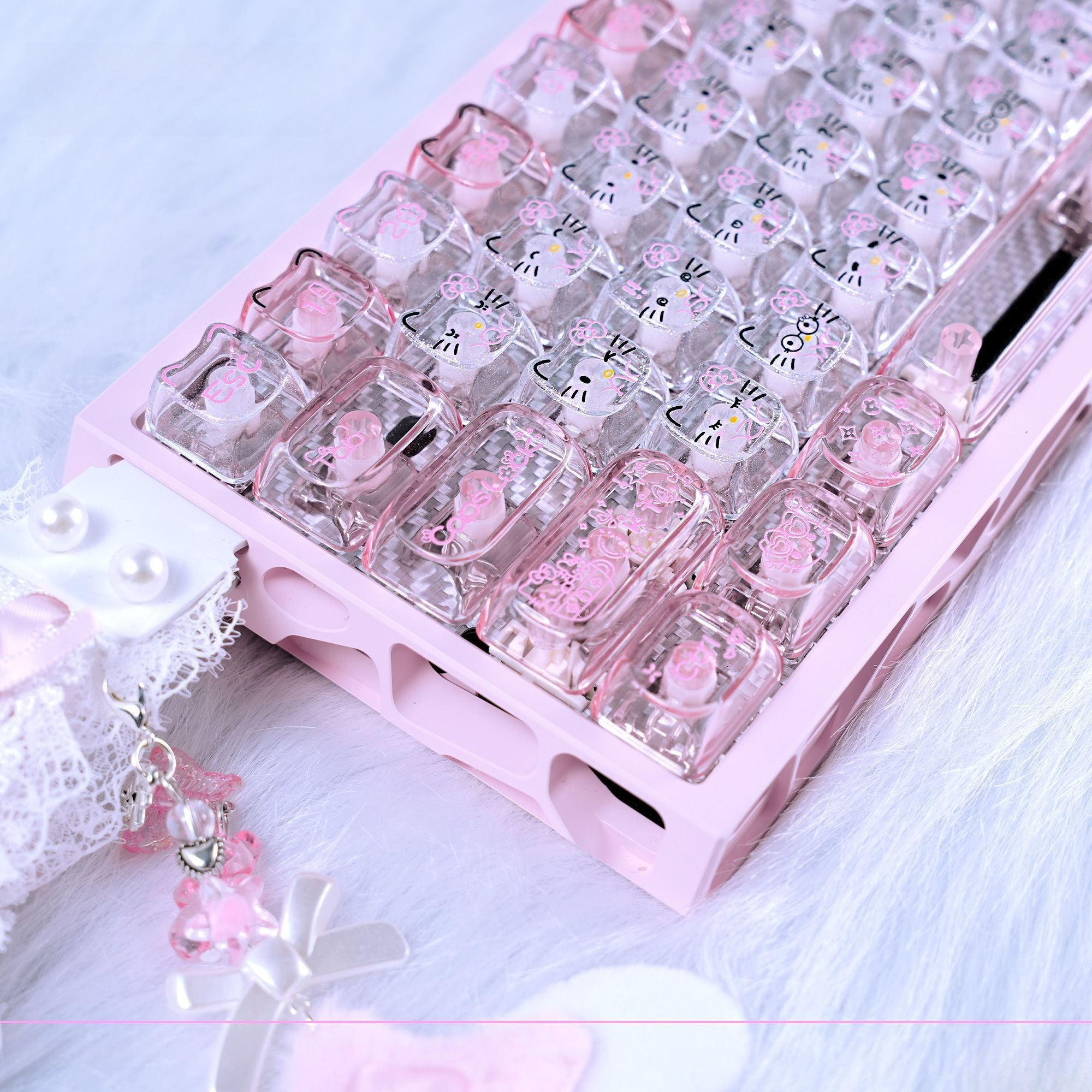 Anime Sanrio Hello Kitty Trans - Keyboard Gaming Transparent recensie en prijs