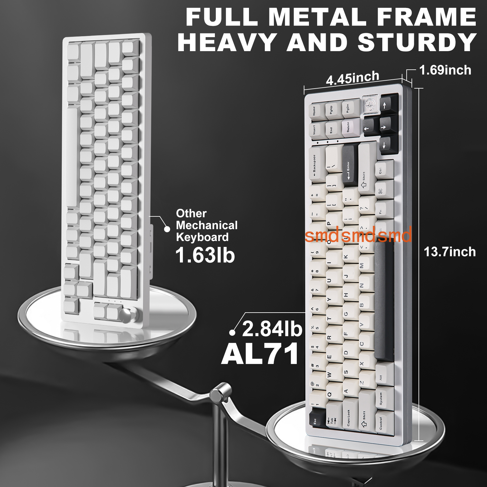 AL71 Silver CNC Aluminum Mecha - Keyboard Gaming Mac recensie en prijs