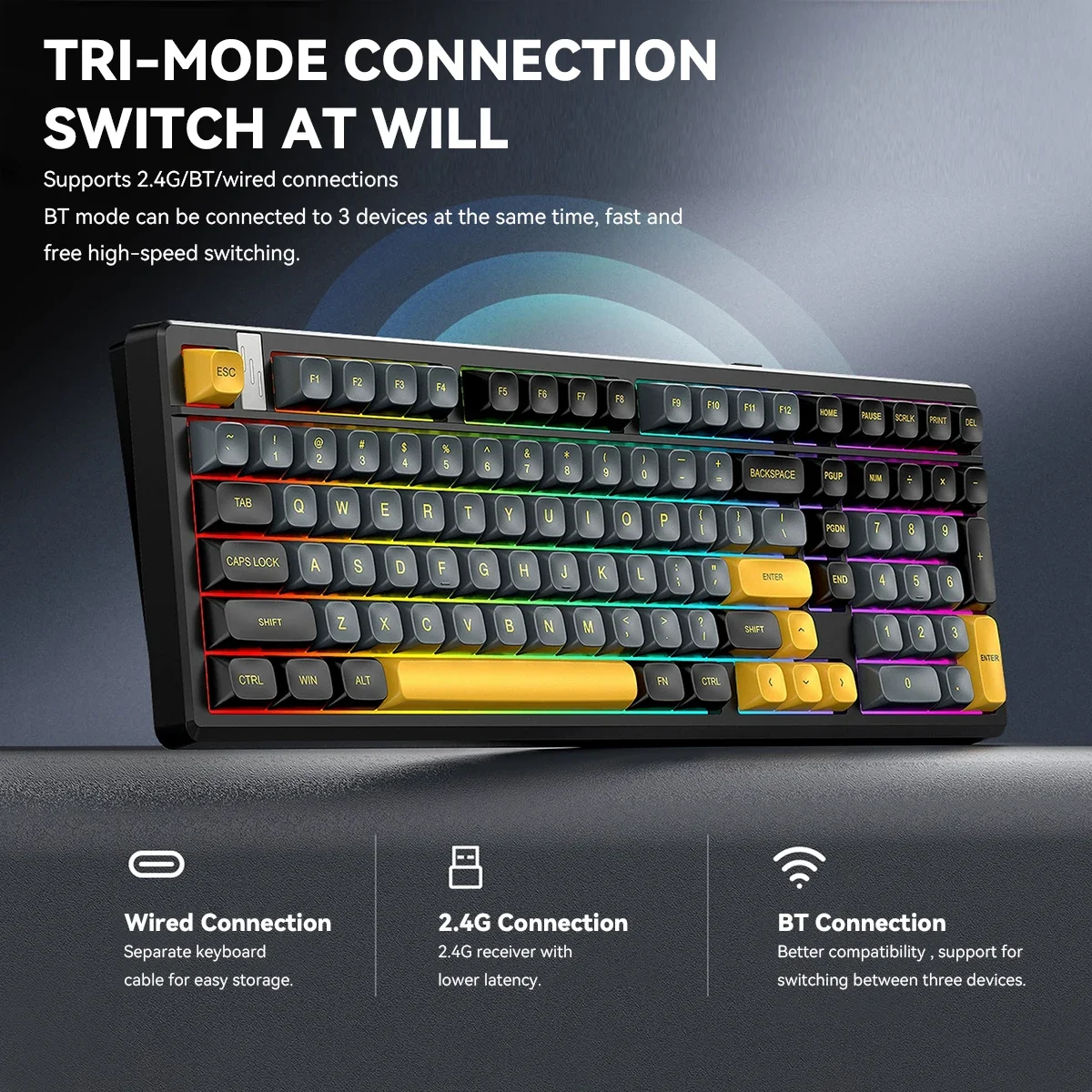 Wireless Mechanical Gaming Key - Gaming Keyboard Thocky recensie en prijs