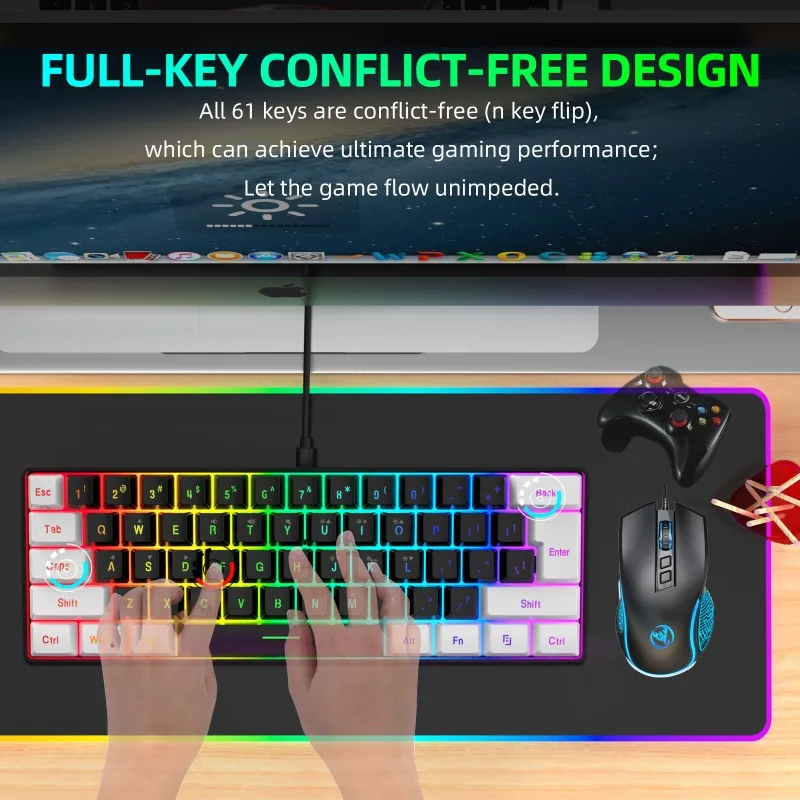 Keyboard and mouse 60% compute - Gaming Keyboard And Mouse Combo recensie en prijs