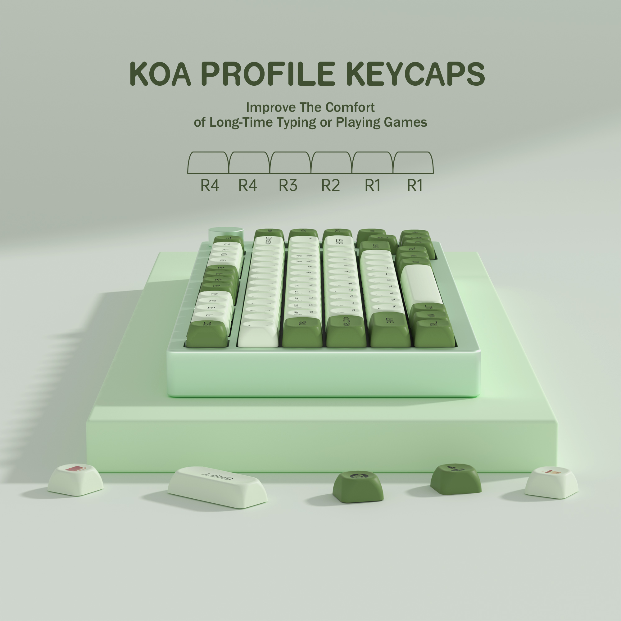KBDiy Matcha Korean Keycap Gre - Gaming Keyboard Number Pad recensie en prijs