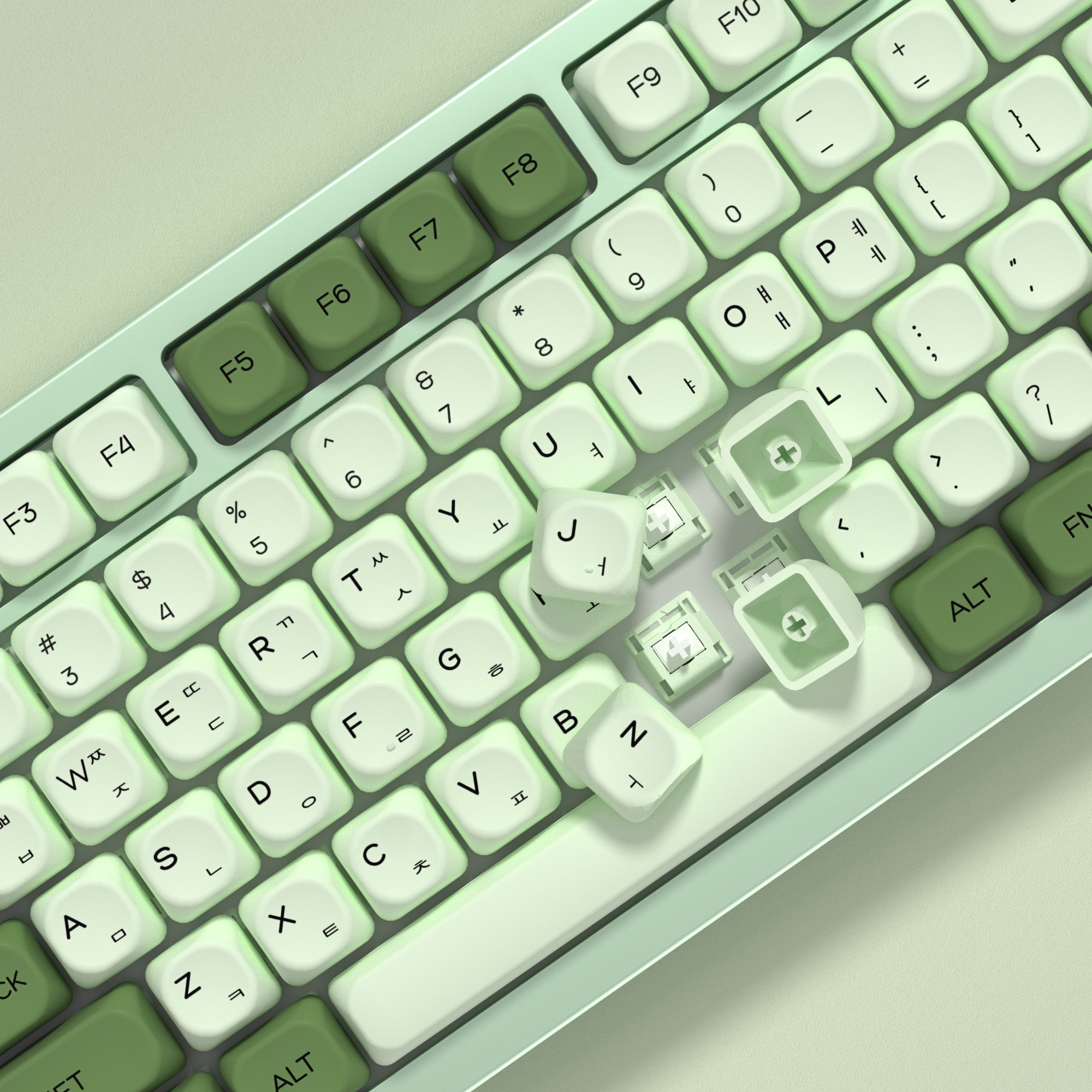 KBDiy Matcha Korean Keycap Gre - Gaming Keyboard Number Pad recensie en prijs