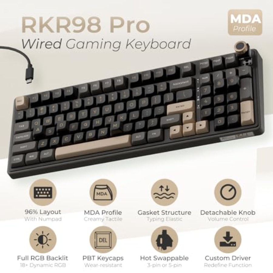 Gaming keyboard with gasket mo - Gaming Keyboard Number Pad recensie en prijs