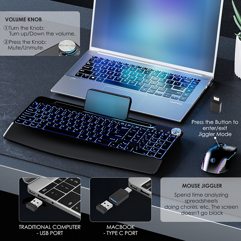2.4G&Type-C Wireless Keyboard  - Gaming Keyboard Types recensie en prijs