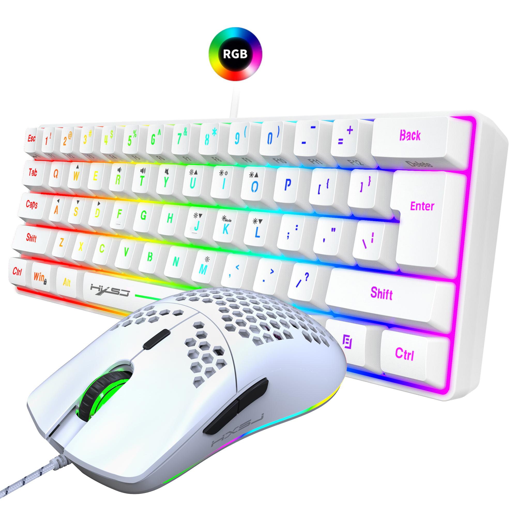 Hot selling HXSJ 61 keys V700  - Gaming Keyboard Extension recensie en prijs