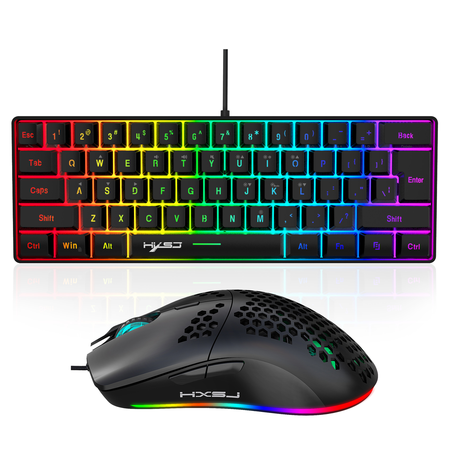 Hot selling HXSJ 61 keys V700  - Gaming Keyboard Extension recensie en prijs