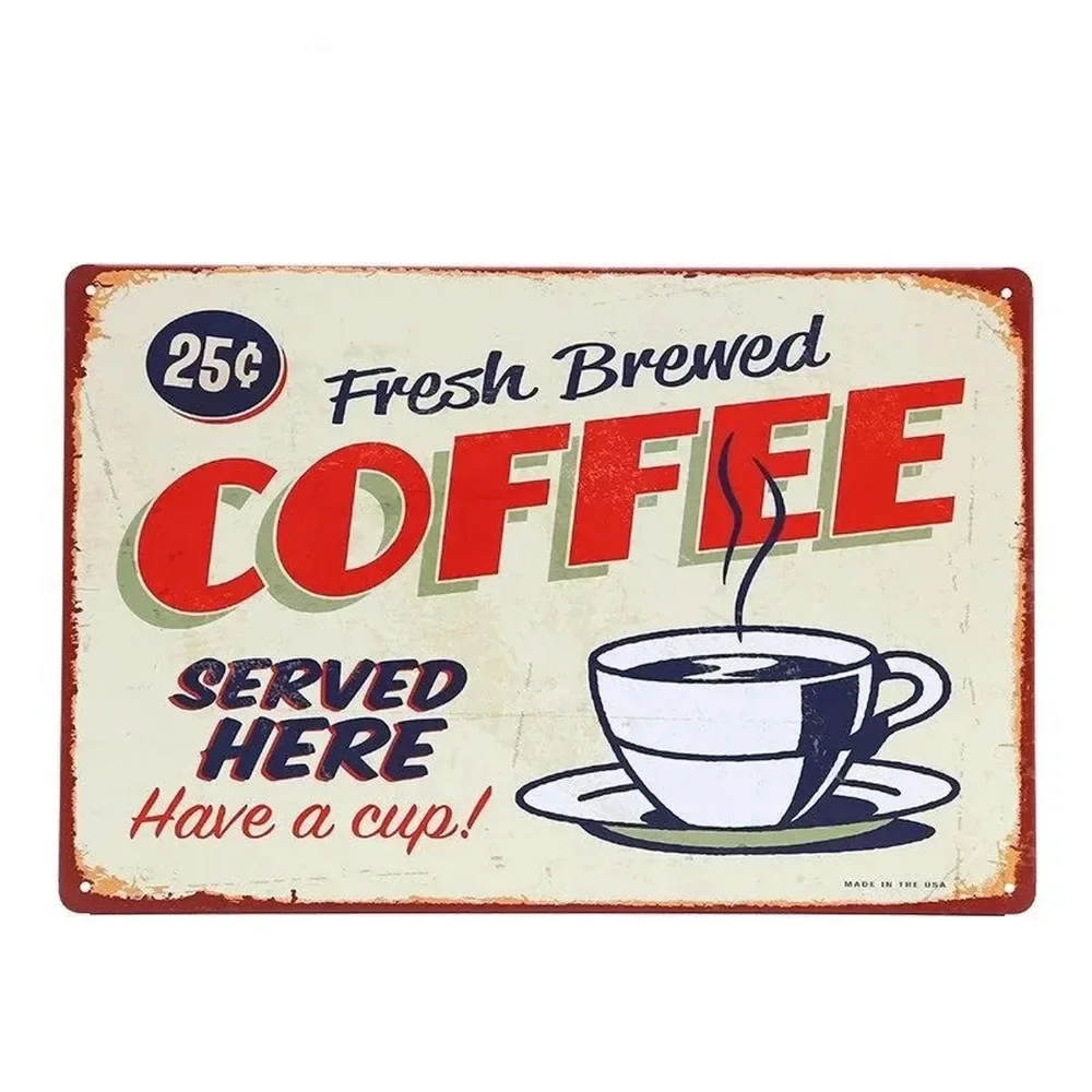 Plaque Metal Signs Drink Coffe - Brass Weight Plate recensie en prijs