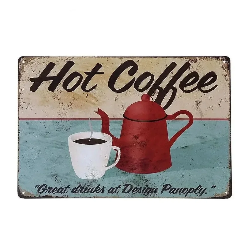 Plaque Metal Signs Drink Coffe - Brass Weight Plate recensie en prijs
