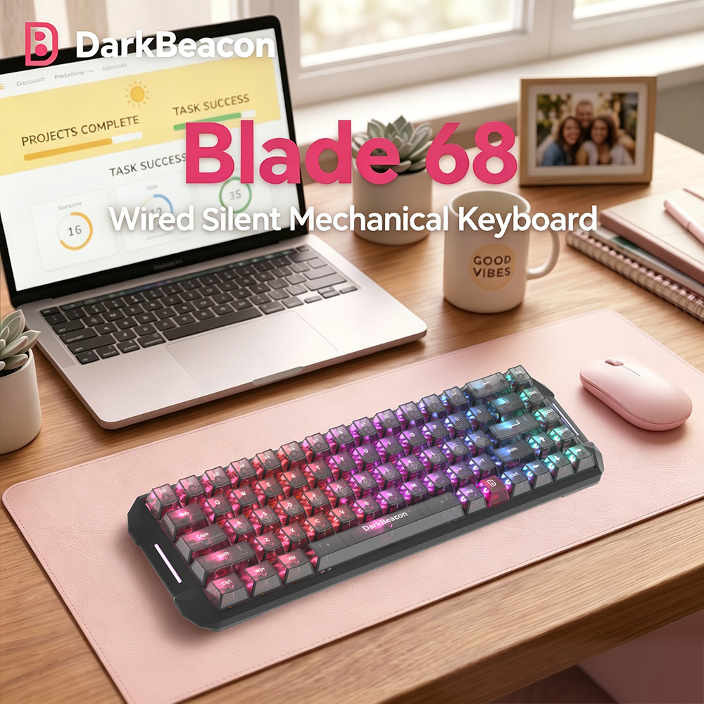DarkBeacon Blade 68 Wired Sile - Gaming Keyboard That Is Quiet recensie en prijs