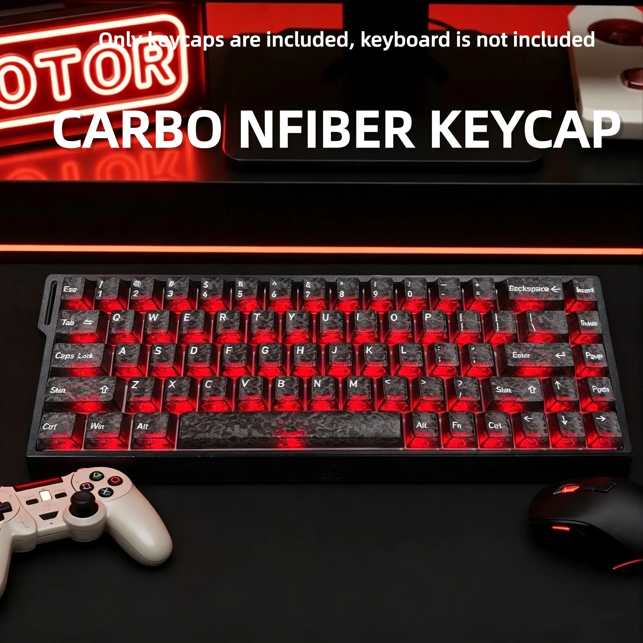 2026 New Forged Carbon Fiber T - Keyboard Gaming Transparent recensie en prijs