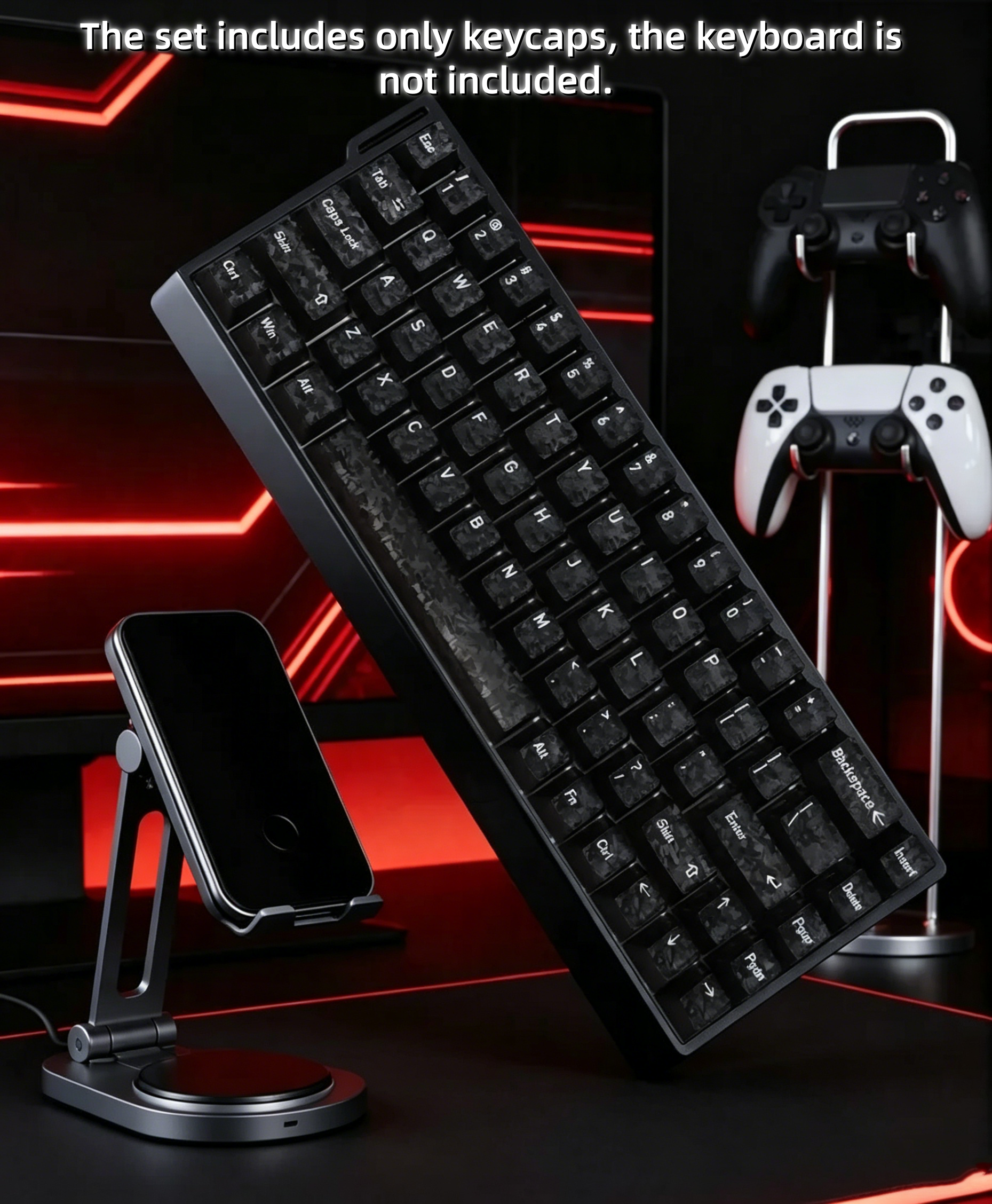 2026 New Forged Carbon Fiber T - Keyboard Gaming Transparent recensie en prijs