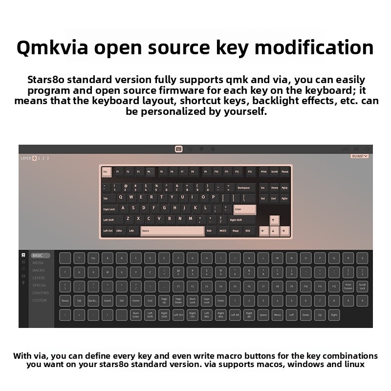 WEIKAV STARS80 TKL Mechanical  - Keyboard Gaming Mac recensie en prijs