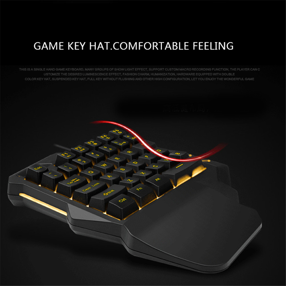 One Hand Gaming Keyboard Half  - Gaming Keyboard Half recensie en prijs