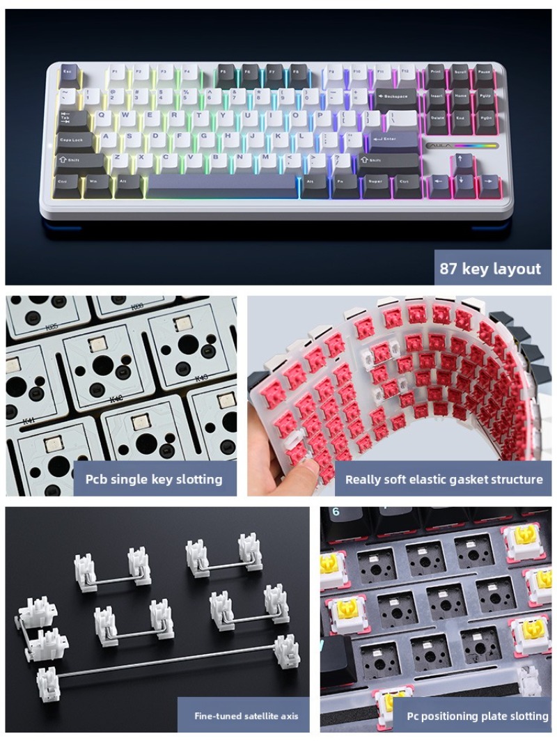 AULA F87 Pro Wireless Mechanic - Gaming Keyboard Thocky recensie en prijs