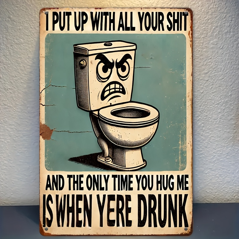 Humorous Bathroom Decor Sign,  - Brass Weight Plate recensie en prijs