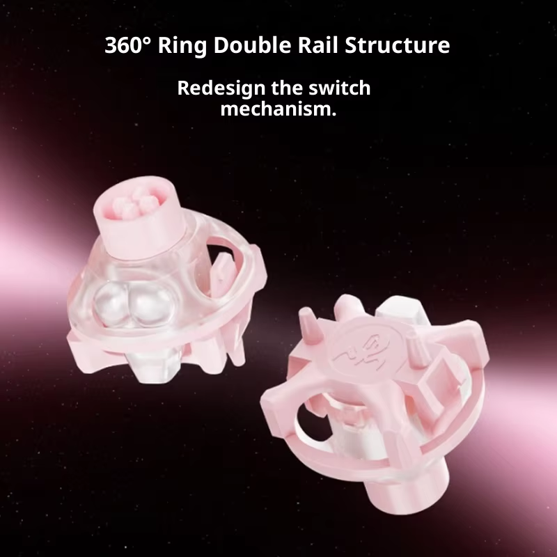 UFO Peach Pink Magnetic Switch - Gaming Keyboard Thocky recensie en prijs