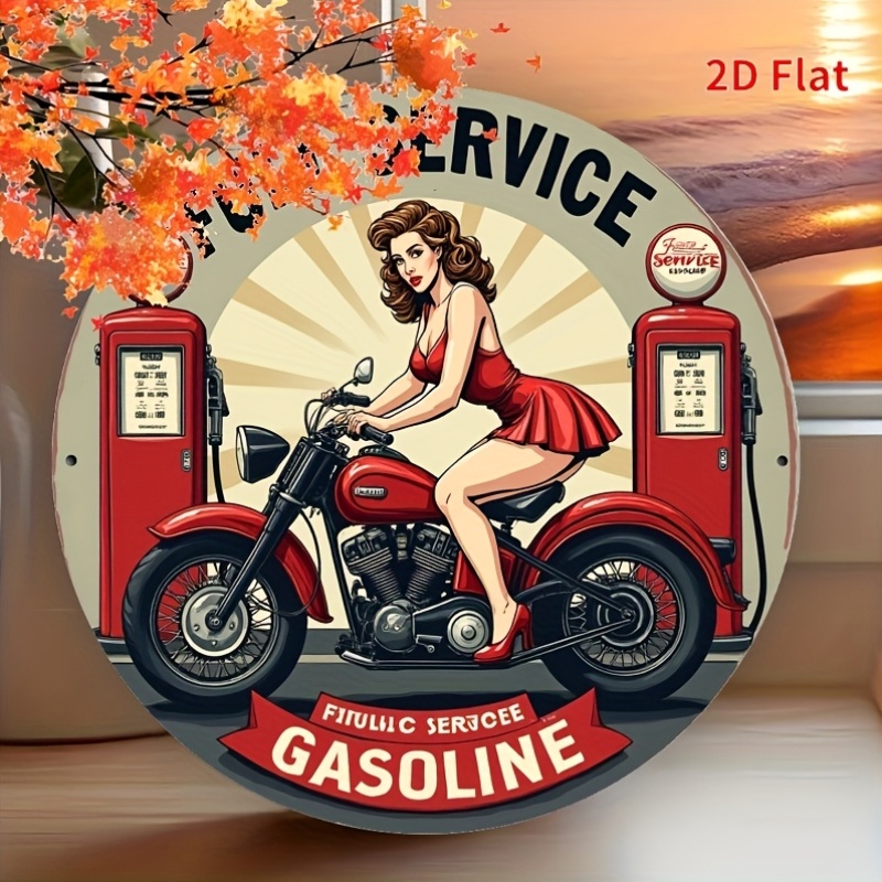 Round Metal Tin Sign Wall Deco - Brass Weight Plate recensie en prijs