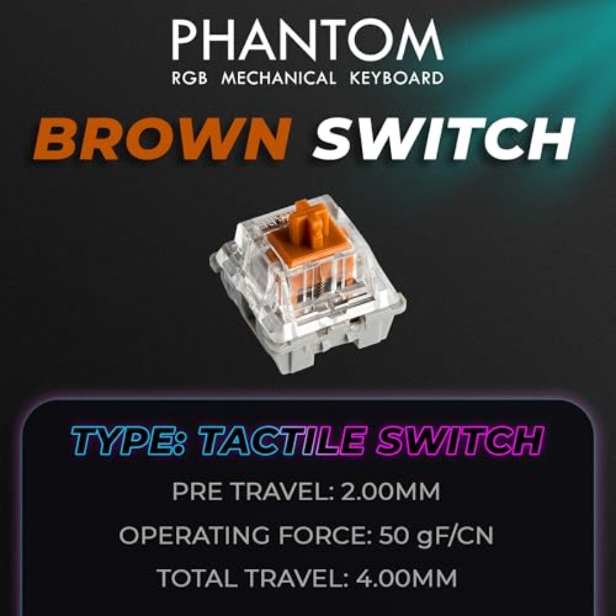 Phantom+ 87 Mechanical Gaming  - Gaming Keyboard Thocky recensie en prijs