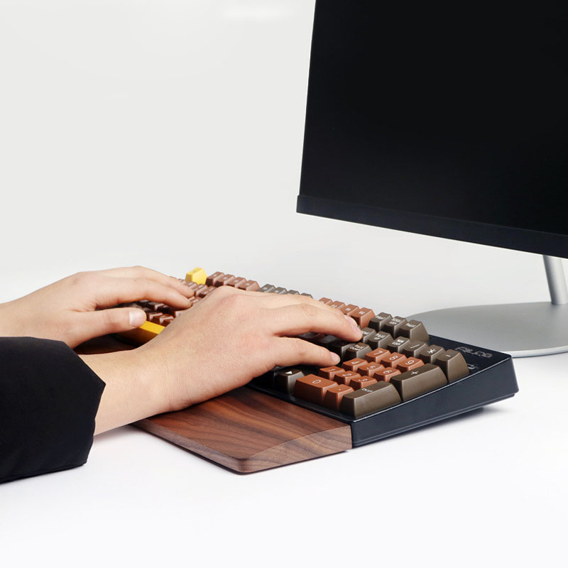 One-Hand Oak Walnut Wooden Key - Gaming Keyboard Number Pad recensie en prijs