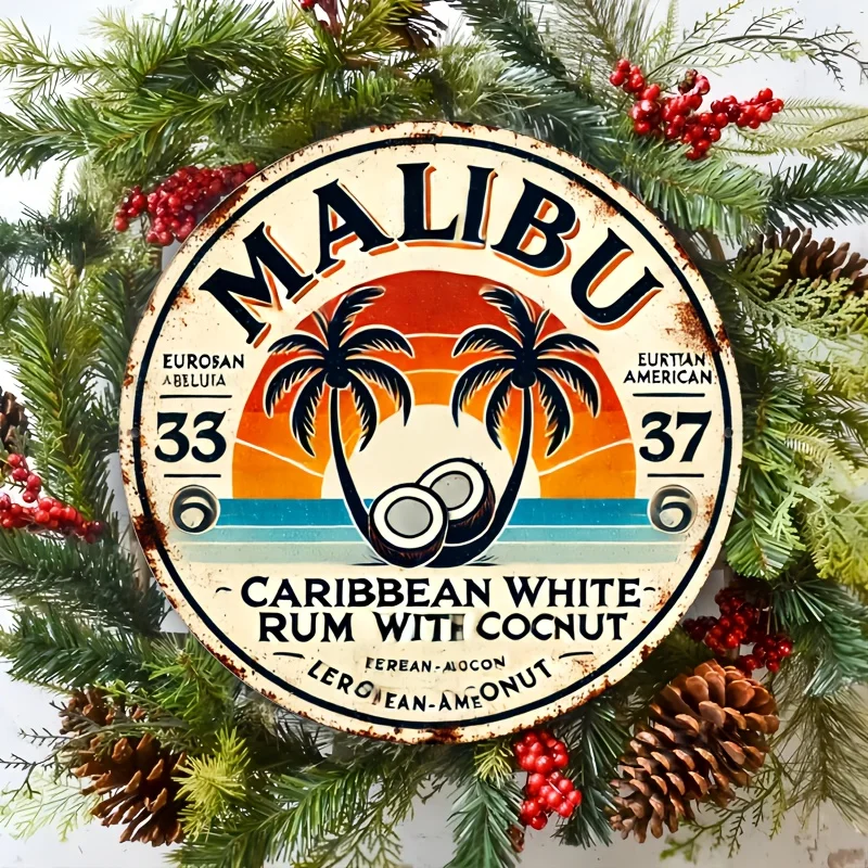 Vintage Malibu Rum Coconut Alu - Brass Weight Plate recensie en prijs