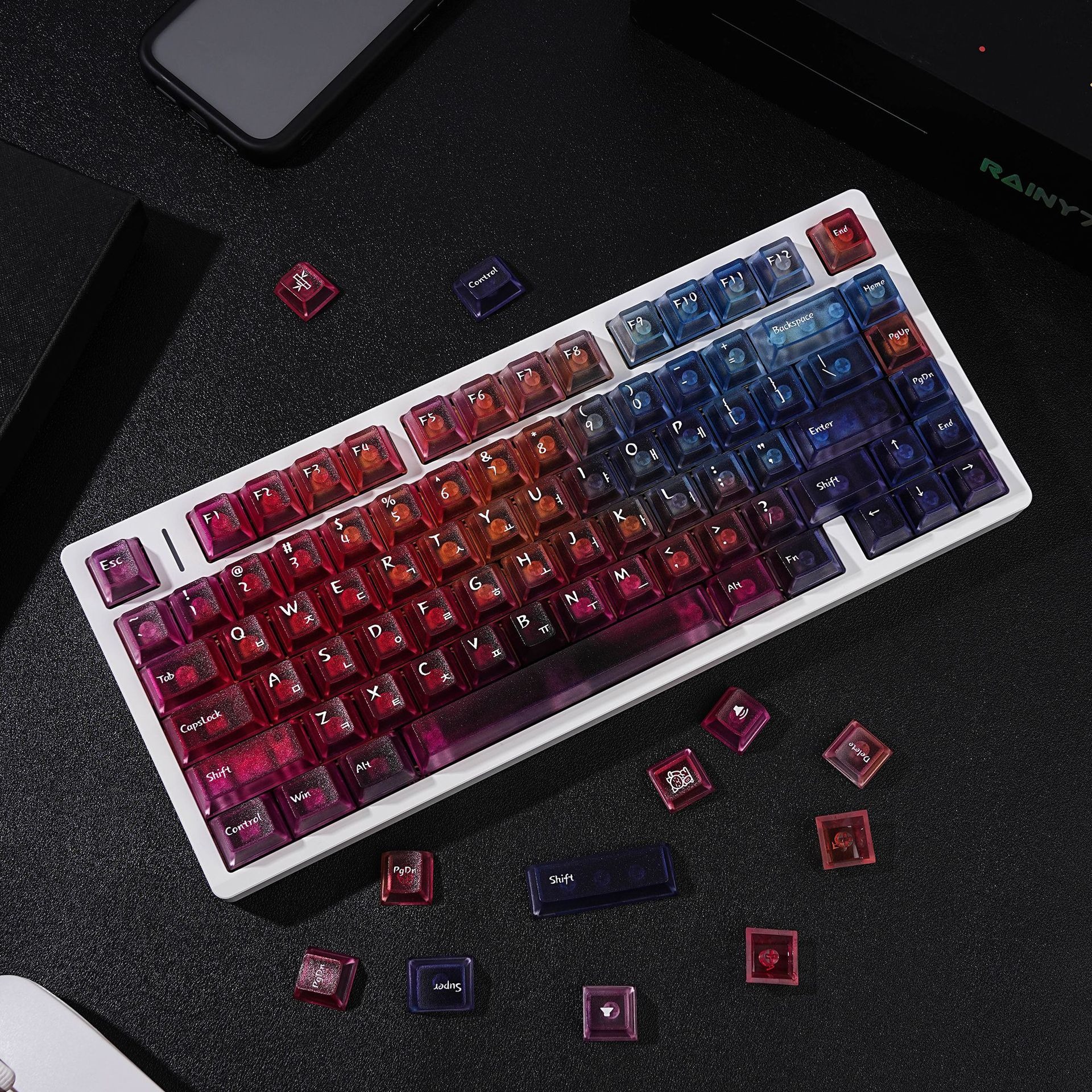 Gradient Transparent Korean ke - Keyboard Gaming Transparent recensie en prijs
