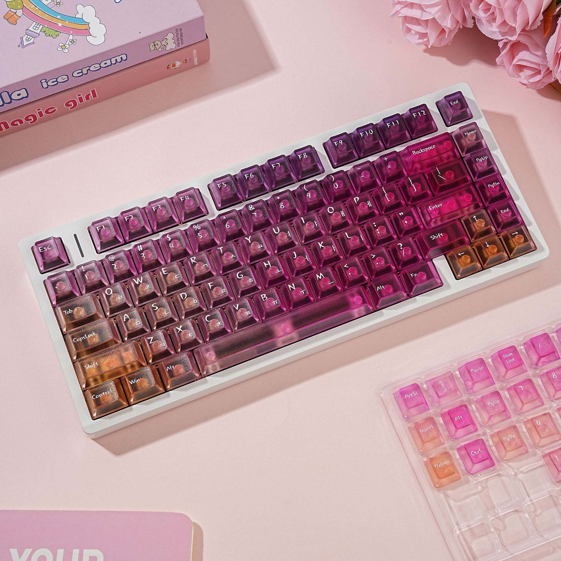 Gradient Transparent Korean ke - Keyboard Gaming Transparent recensie en prijs
