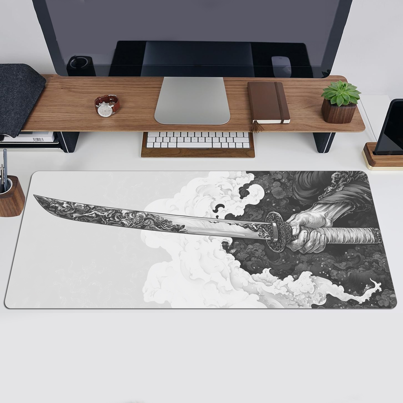 Black And White Comic Wind Swo - Gaming Keyboard Mouse recensie en prijs