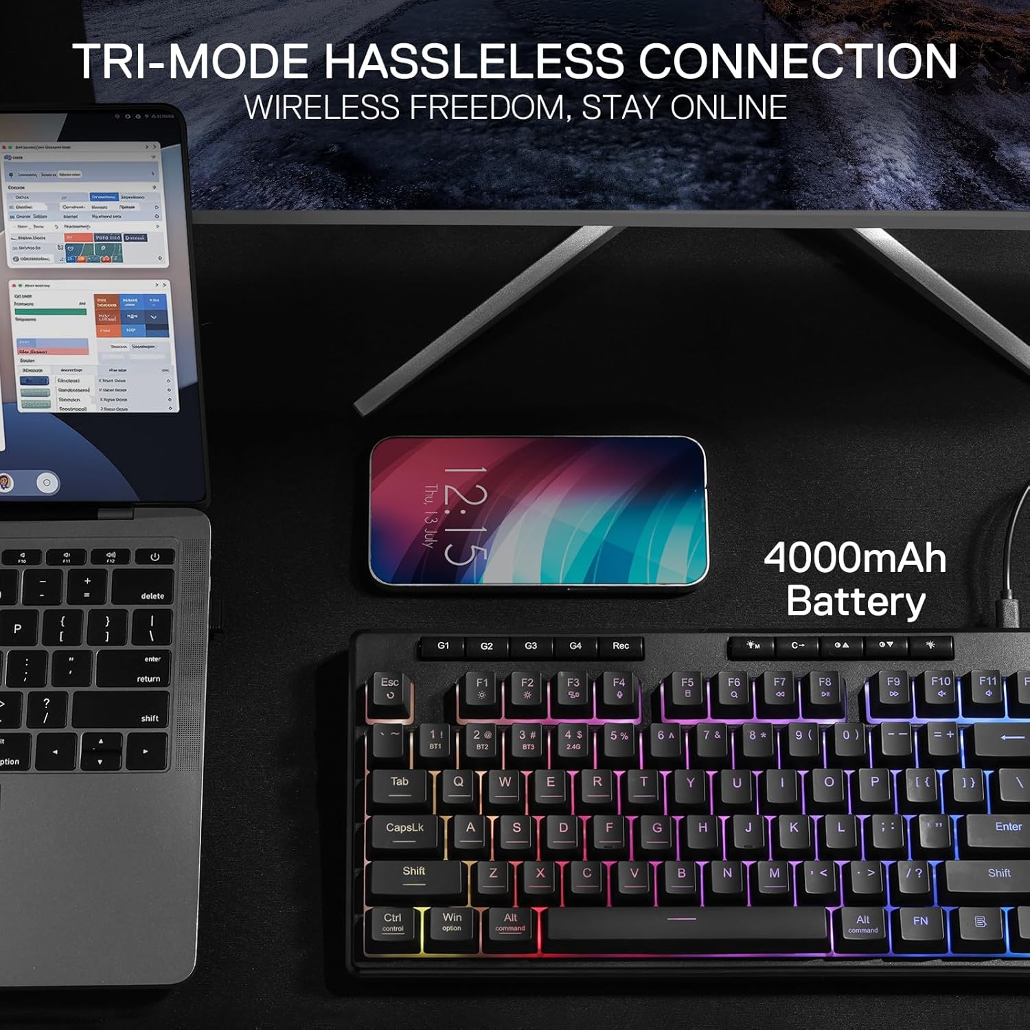 Redragon K516 PRO Shiva TKL RG - Gaming Keyboard Mobile recensie en prijs