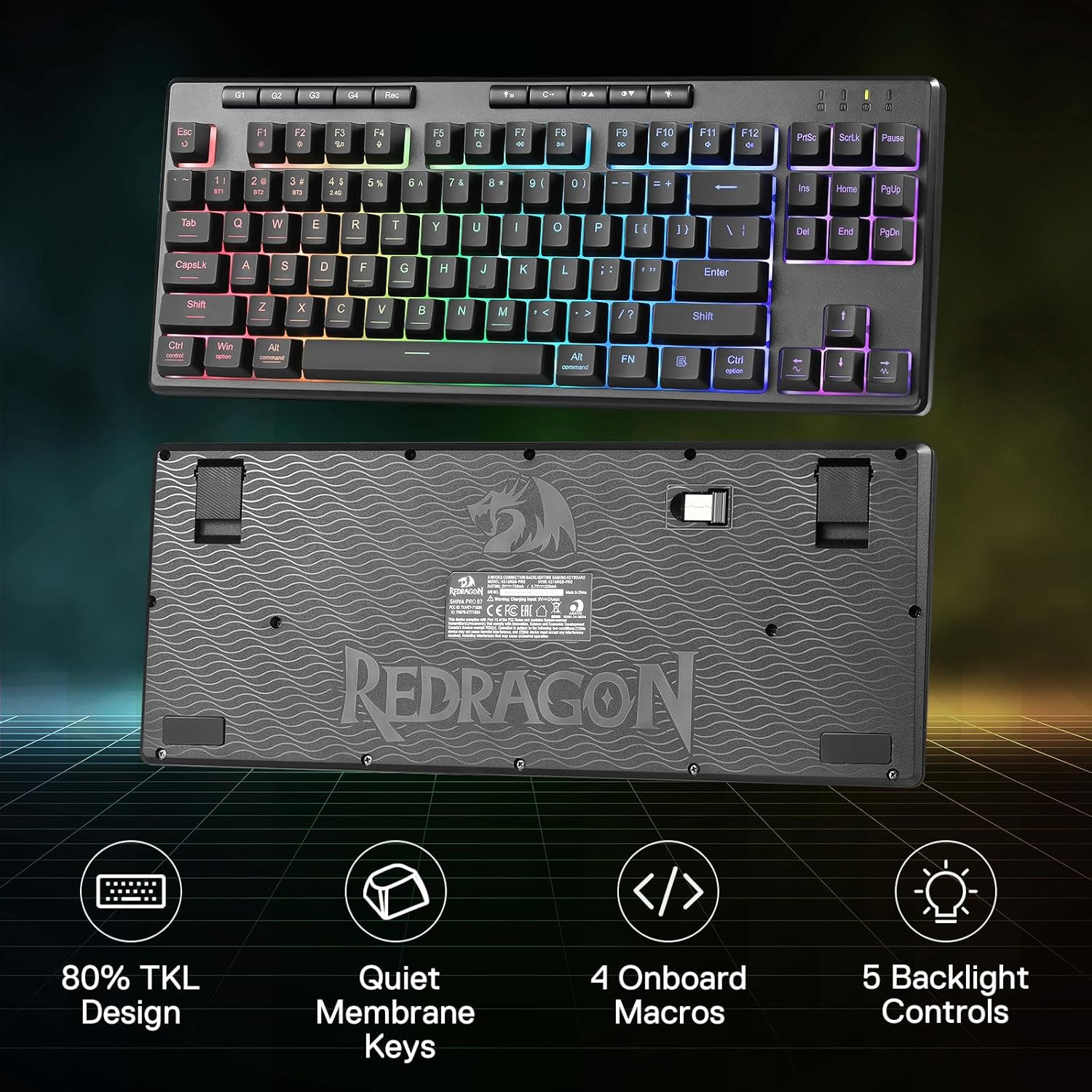 Redragon K516 PRO Shiva TKL RG - Gaming Keyboard Mobile recensie en prijs