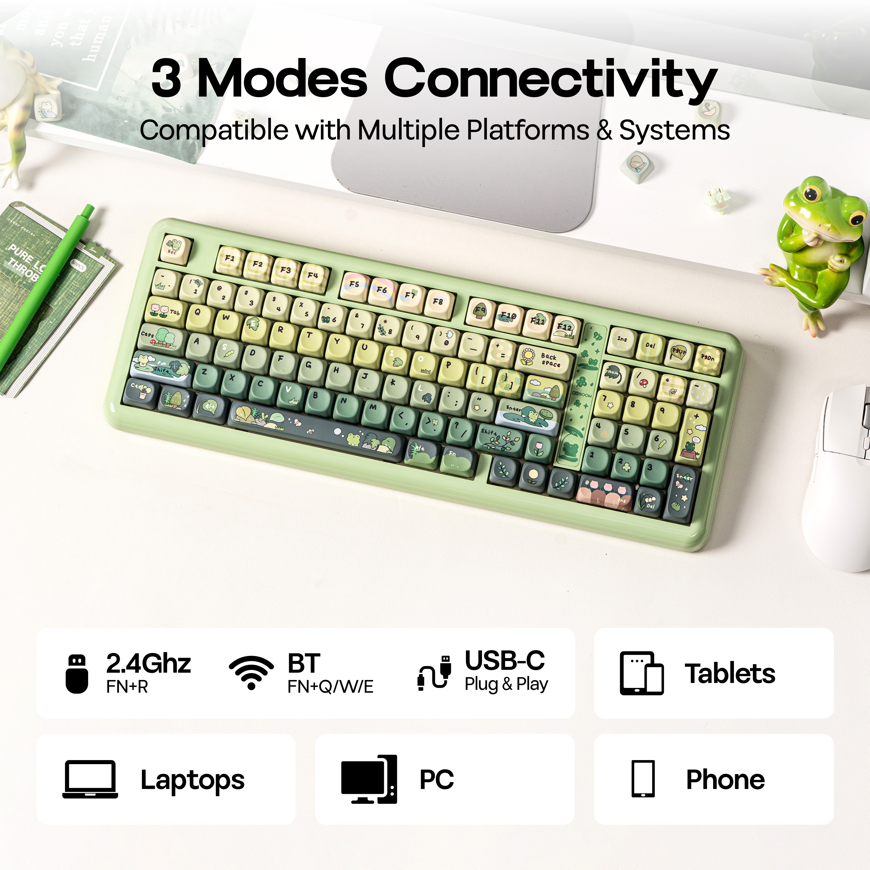 KiiBOOM Phantom98 Lite 96% ANS - Gaming Keyboard Types recensie en prijs
