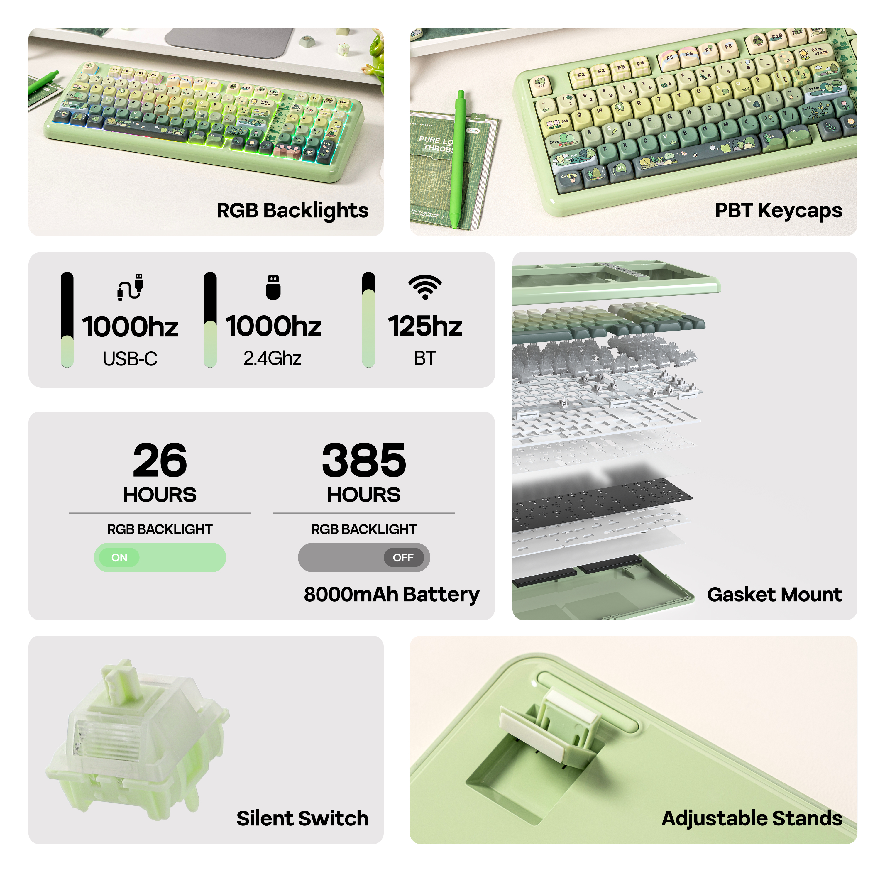 KiiBOOM Phantom98 Lite 96% ANS - Gaming Keyboard Types recensie en prijs