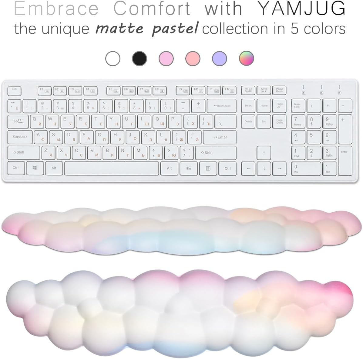 Ergonomic Cloud Wrist Rest wit - Gaming Keyboard Types recensie en prijs