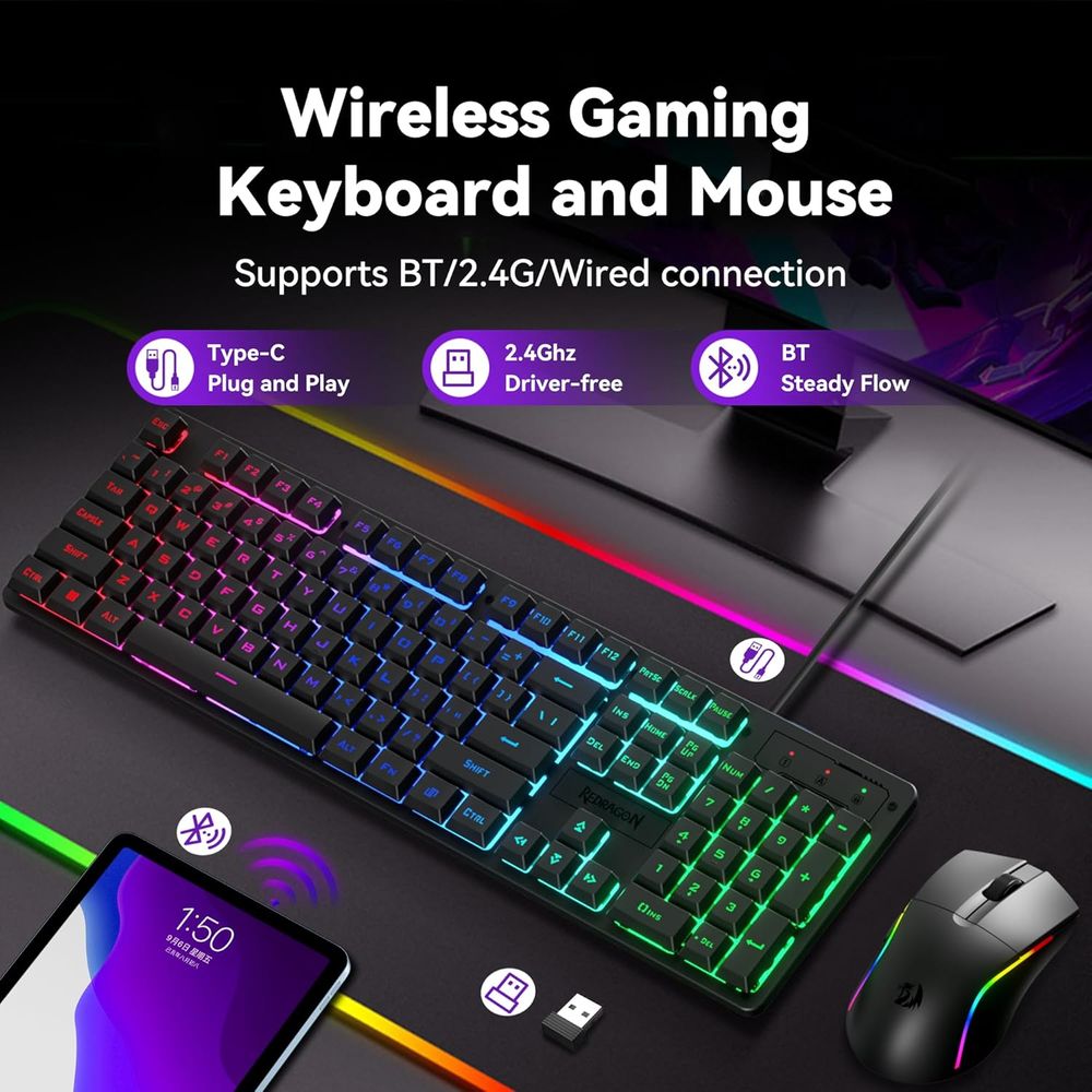 Wireless RGB Gaming Keyboard a - Gaming Keyboard And Mouse Combo recensie en prijs