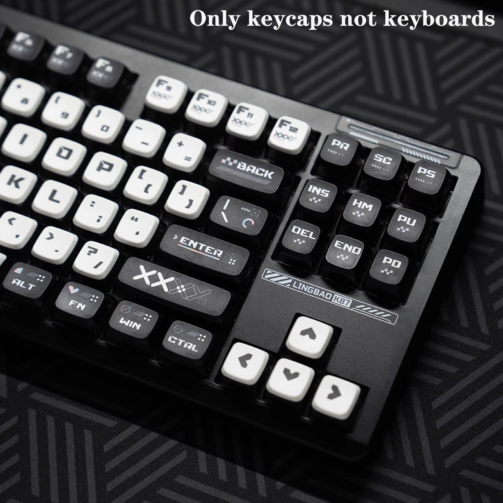 122 Keys Black White Pudding T - Keyboard Gaming Transparent recensie en prijs