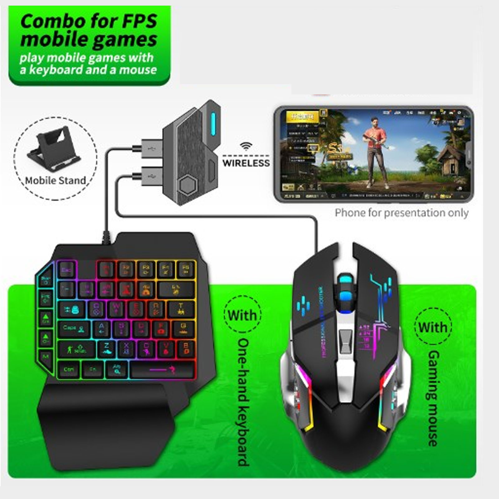 Keyboard Mouse Converter Set R - Gaming Keyboard Extension recensie en prijs