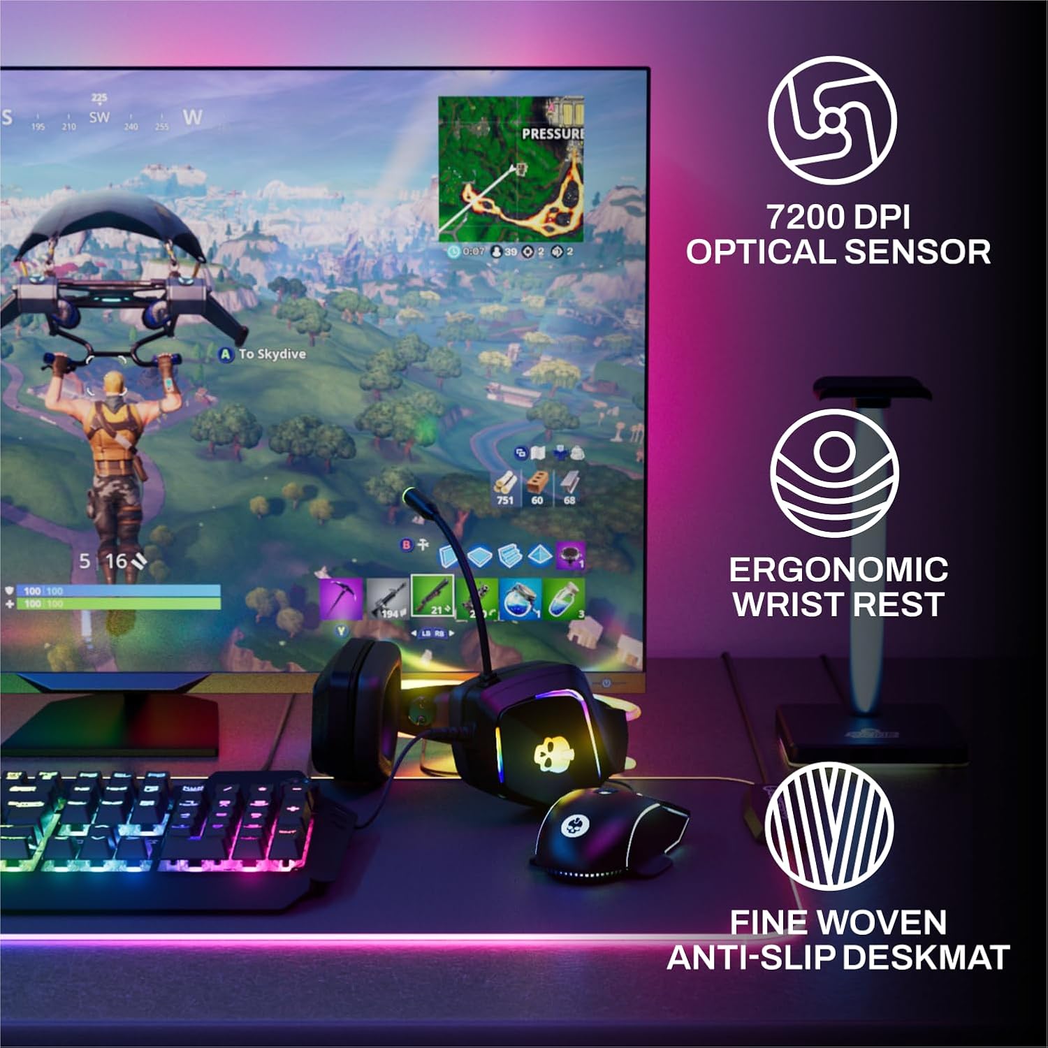 6-Piece RGB Gaming Bundle: Mec - Keyboard Mouse Bundle Gaming recensie en prijs