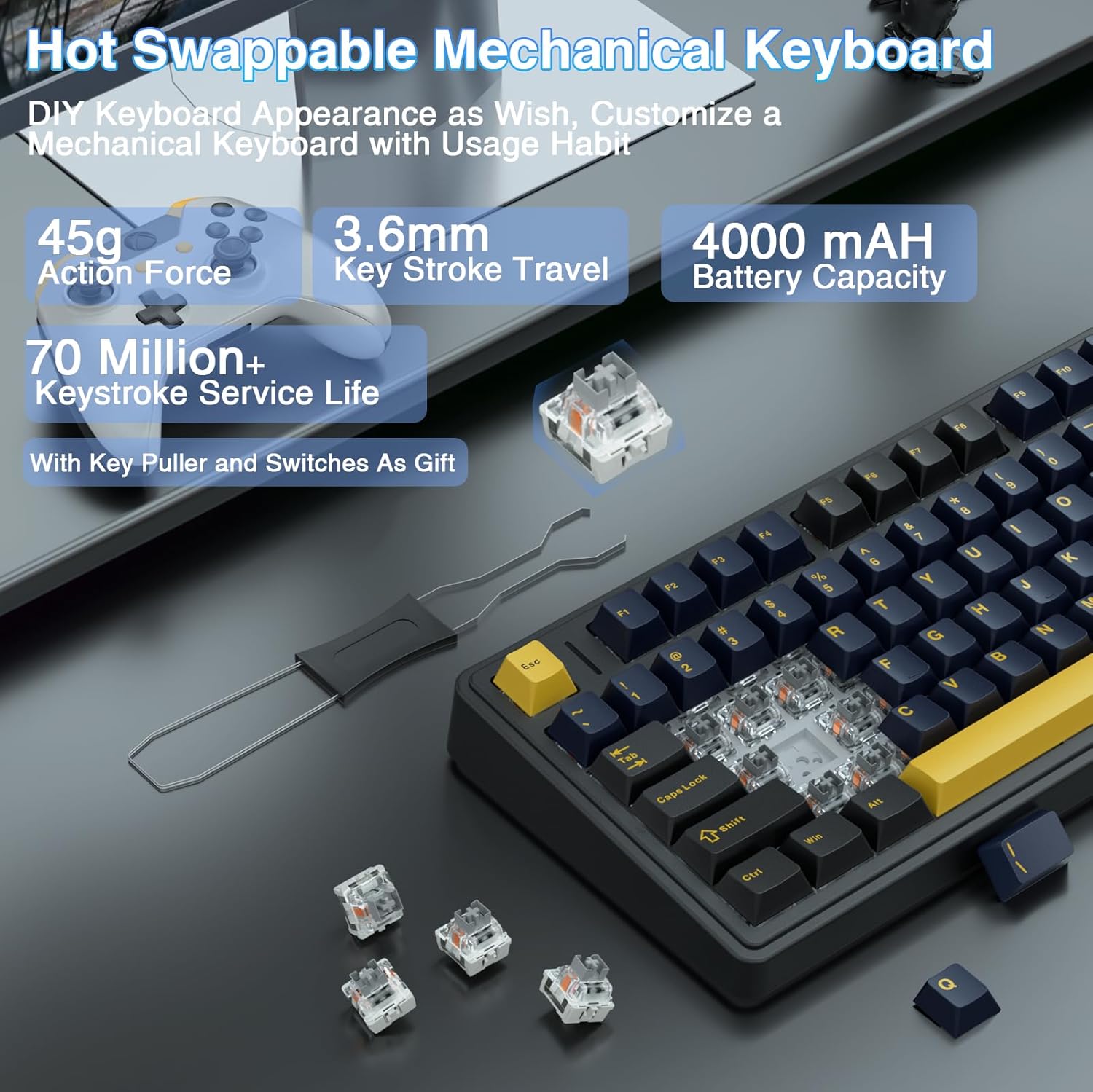 Aula F75 mechanical keyboard,  - Gaming Keyboard Number Pad recensie en prijs