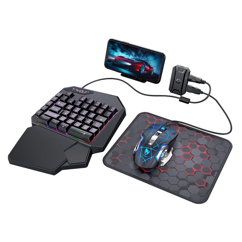 T-Wolf Tf950 5 In 1 One Handed - Keyboard Mouse Bundle Gaming recensie en prijs