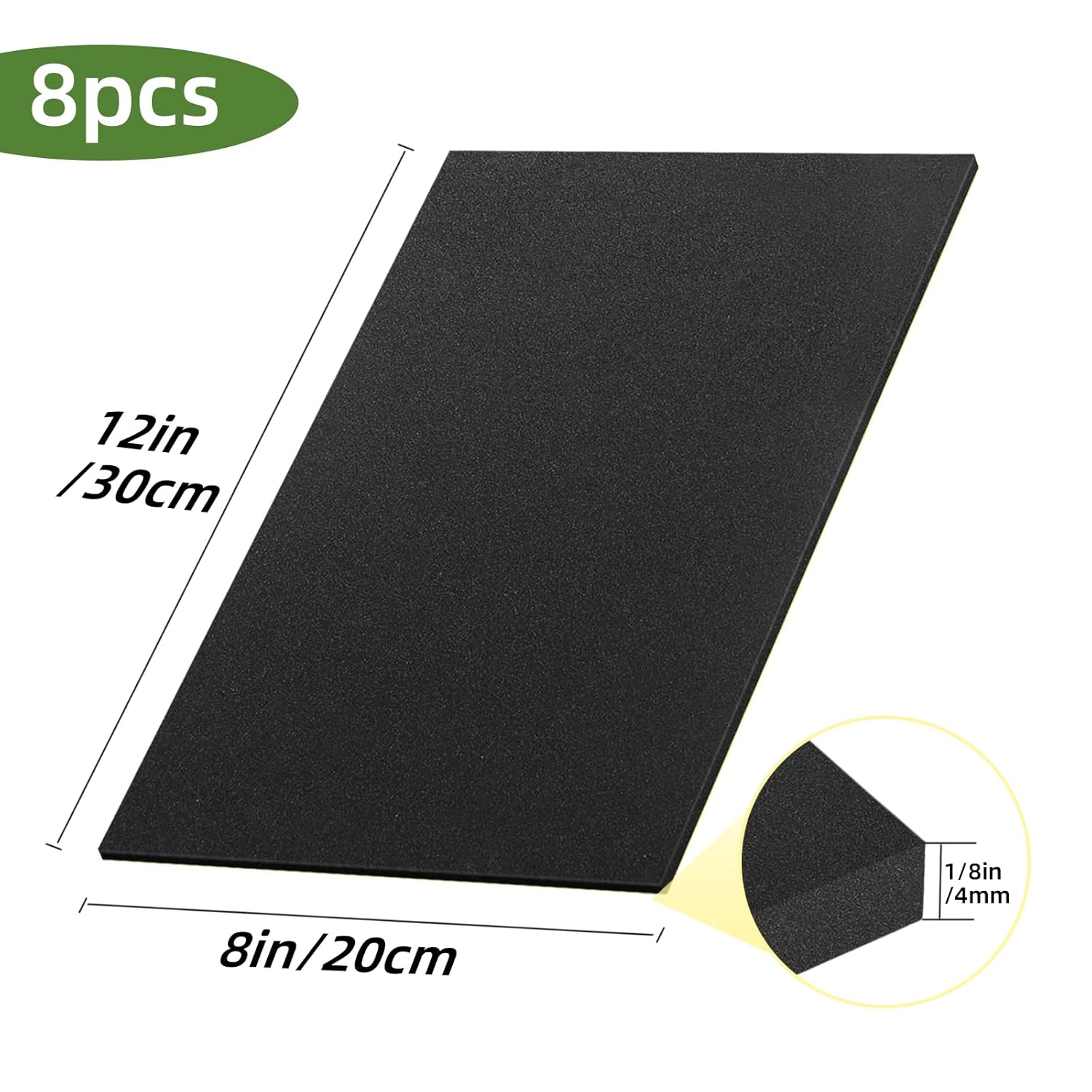 8 Pcs 12x8x1/8in Closed Cell N - Foam Dampener Sheet recensie en prijs
