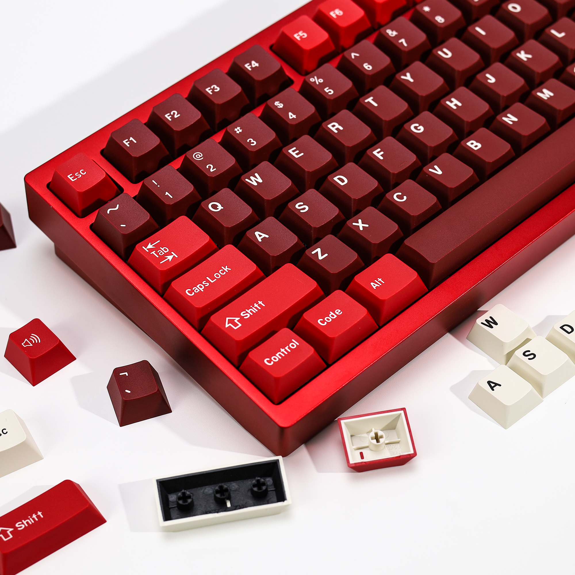 KBDiy GMK Jamon Keycap Red Ret - Gaming Keyboard Number Pad recensie en prijs