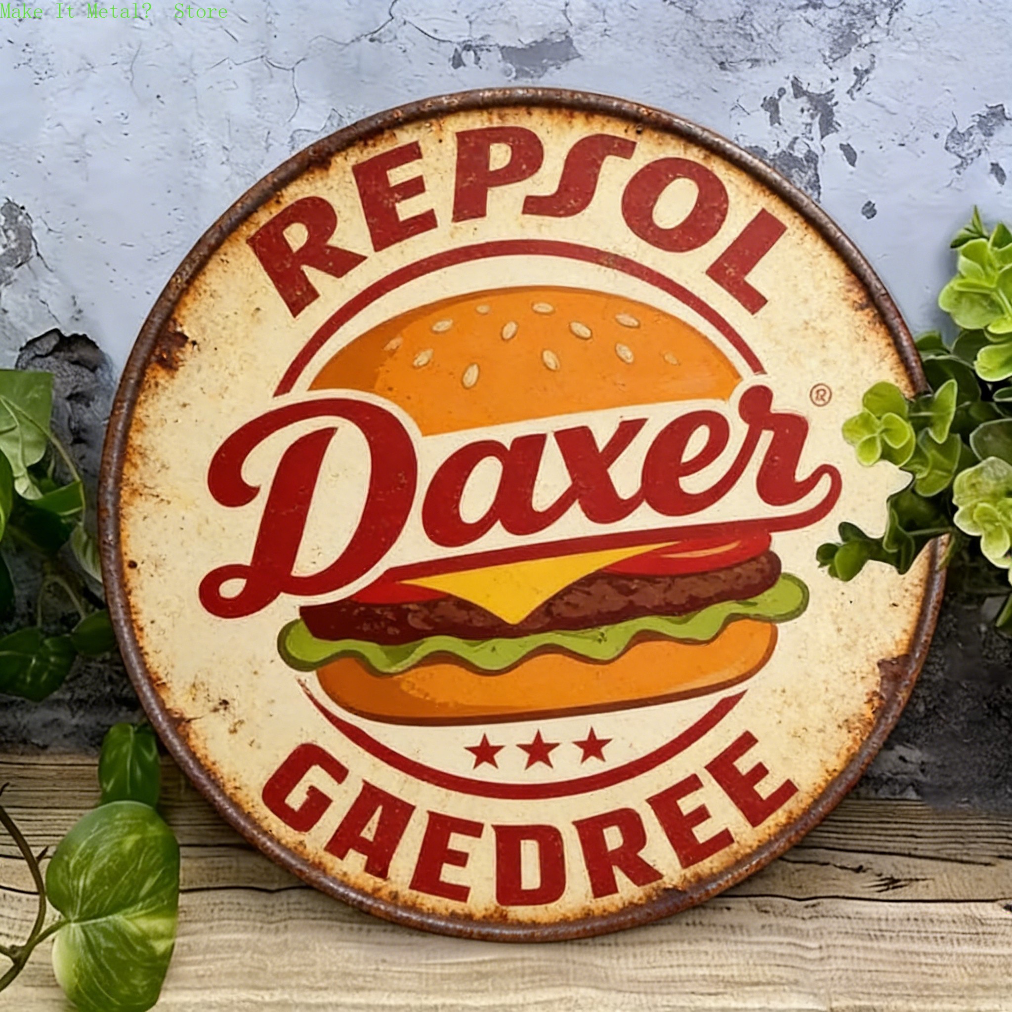 Vintage Repsol Gas Pump Metal  - Brass Weight Plate recensie en prijs