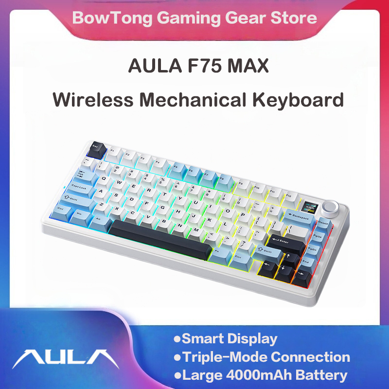 AULA F75 MAX 75% Tri-Mode Mech - Keyboard Gaming Mac recensie en prijs