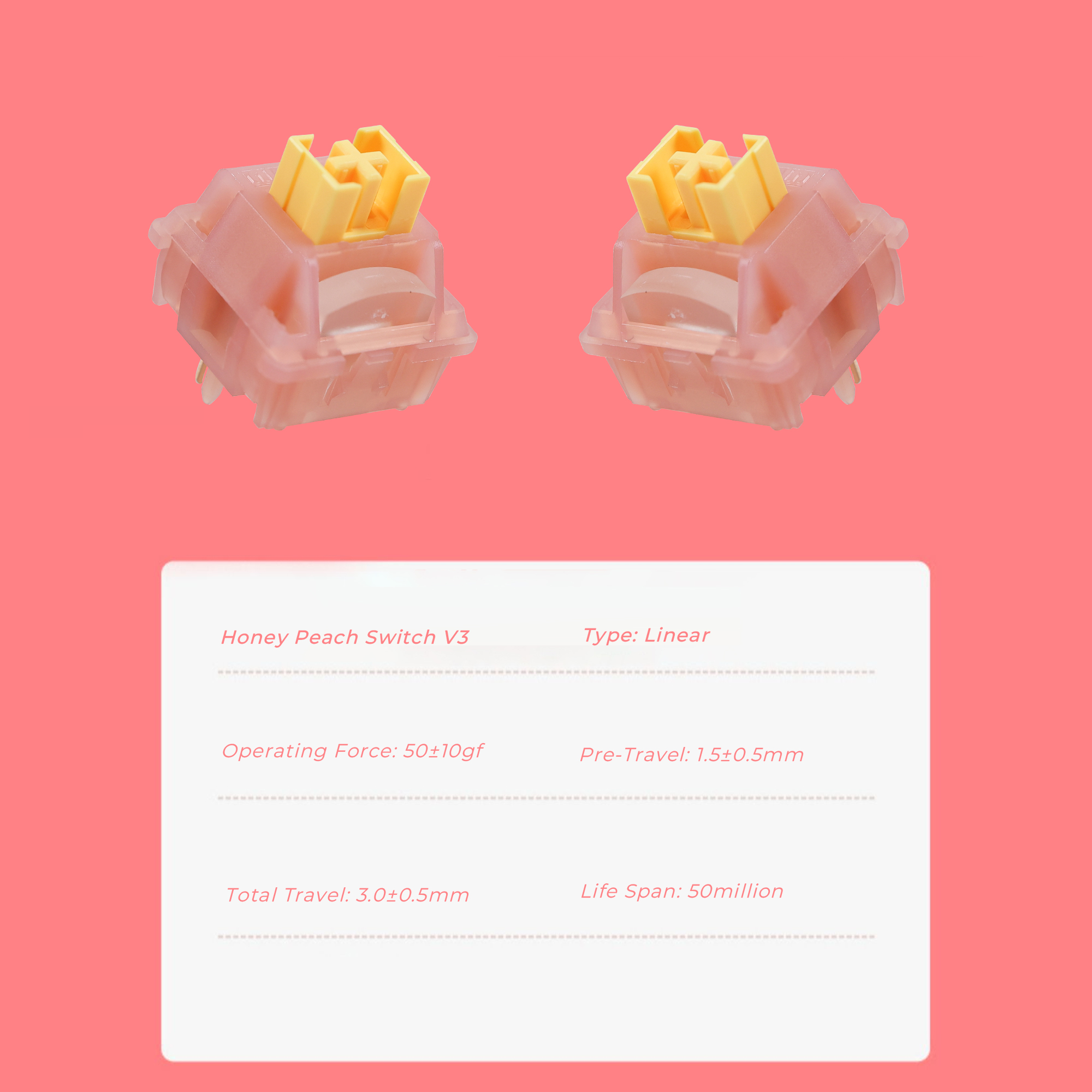 Outemu Silent Peach V3 Switch  - Keyboard Lube Kit recensie en prijs
