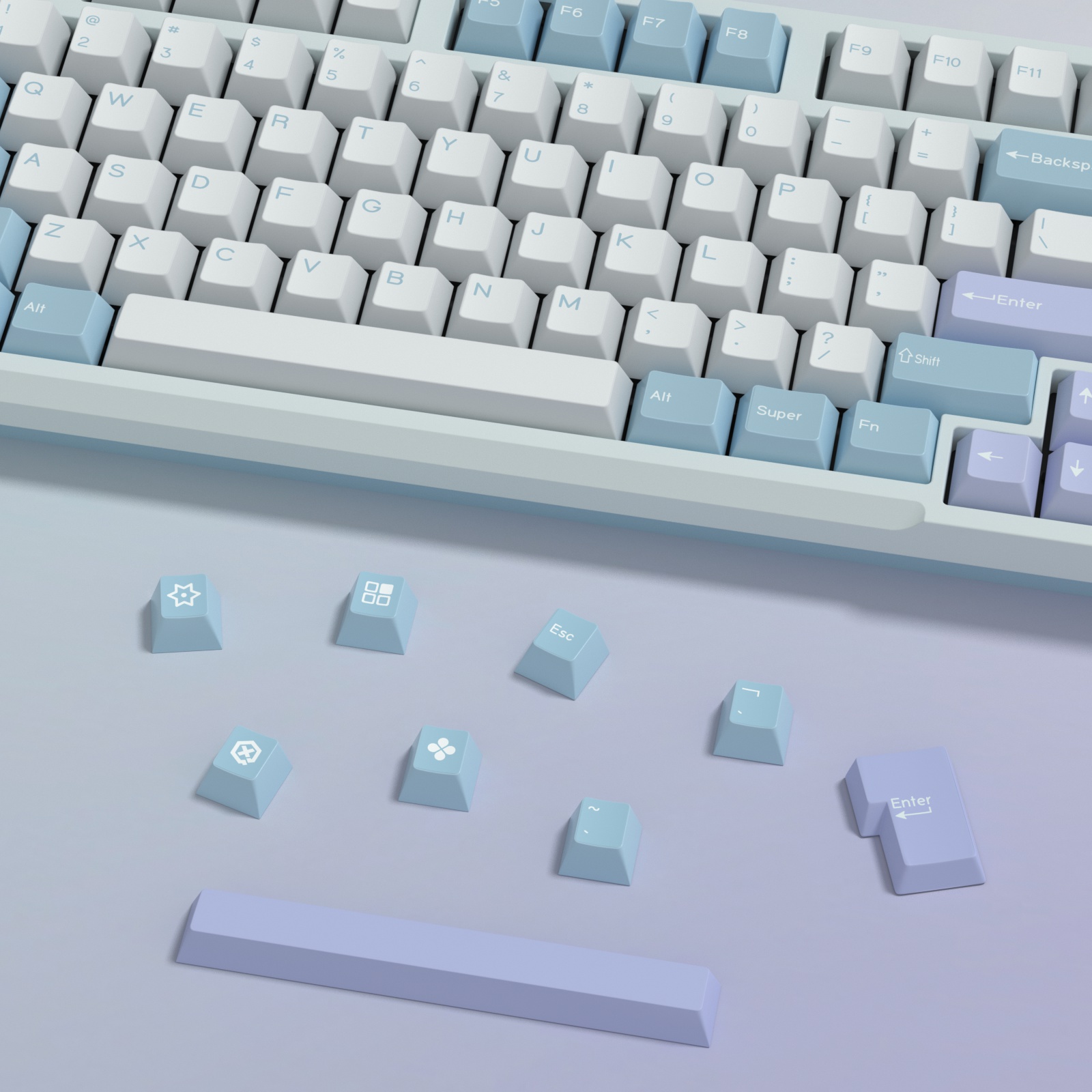 KBDiy GMK Illusion Keycap Cher - Gaming Keyboard Extension recensie en prijs
