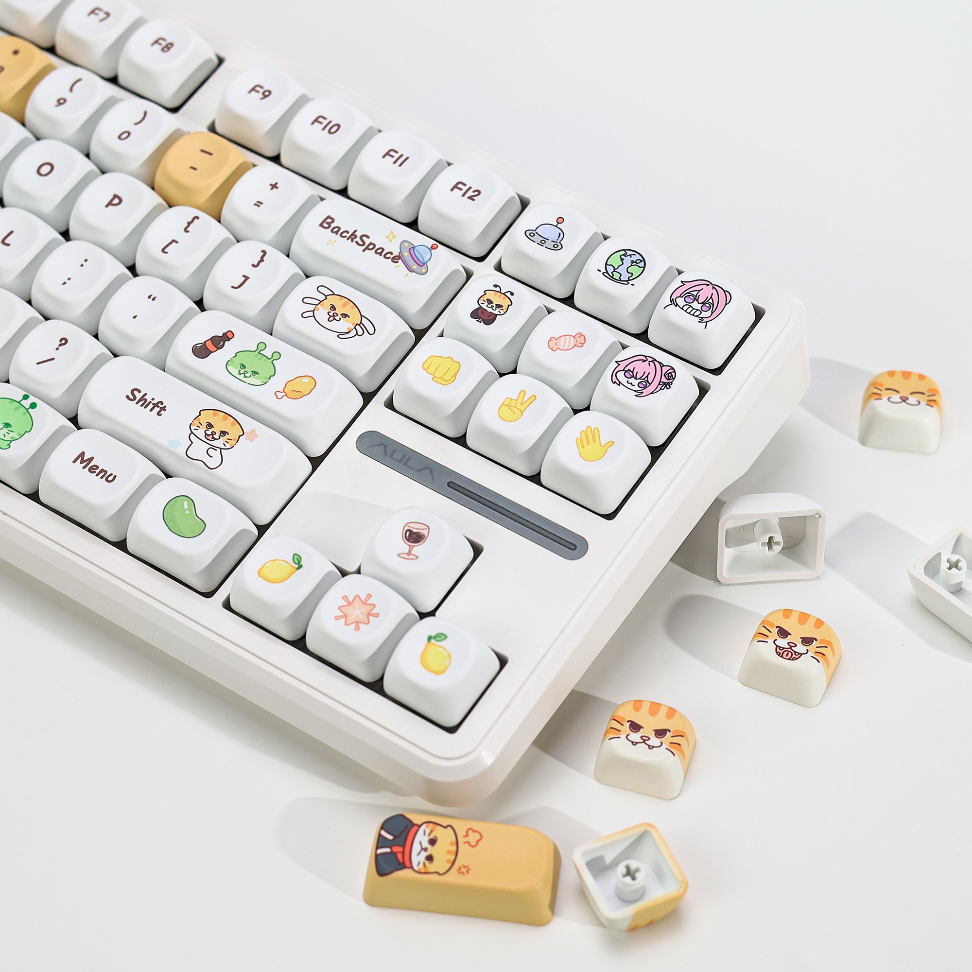 KBDiy Cute Bad Cat Theme Keyca - Gaming Keyboard Number Pad recensie en prijs